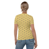 Stylish Majestic Crane Origami Women's T-Shirt in casual wear.
